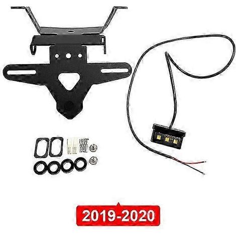 Support de plaque d'immatriculation arrière avec feu de plaque LED pour Honda CB650R CBR650R (2019-2022) (1/5)