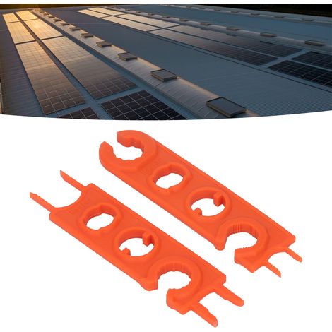 Verbesserter MC4-Schlüssel für 1 Paar Photovoltaik-Solarstecker (orange) (1/5)