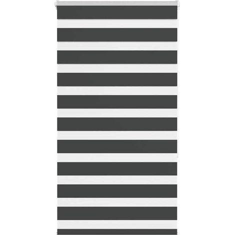 4014231 Store zèbre noir 80x150 cm largeur du tissu 75,9 cm polyester (1/5)