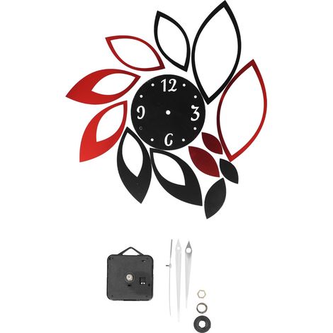 d horloge murale miroir à faire soi même décoration moderne