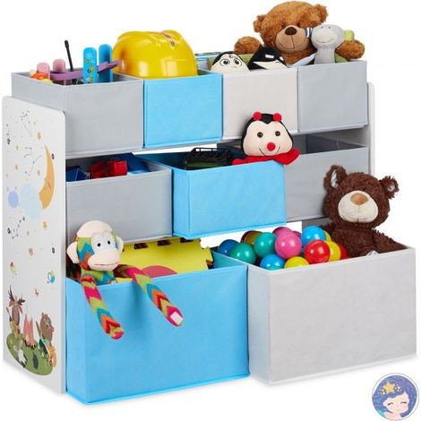 Scaffale per bambini con motivo e 9 cassetti (1/5)