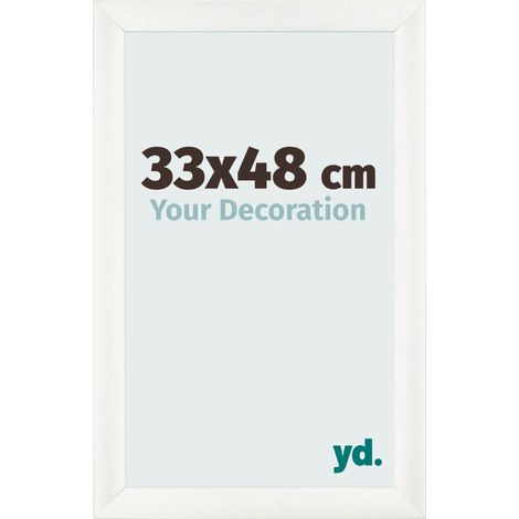 yd. - Cadre photo 33x48 - Blanc Patine - MDF - Pisa (1/5)