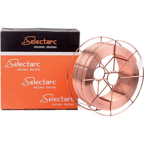 Bobine Fil À Souder MIG MAG - 5 Kg - Acier SG2 - Diamètre 1 0 Mm - Pour Soudage Acier Avec Gaz Argon CO2 - Construction Automobile Navale Ferroviaire (1/2)