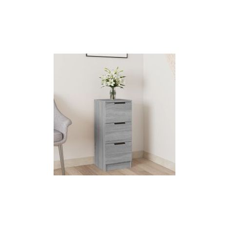 Buffet Sonoma gris 30x30x70 Bois d'ingénierie (1/5)