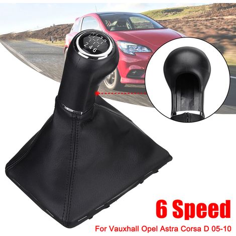 6 Vitesses Voiture Pommeau de Levier de Vitesse Soufflet de Démarrage pour Vauxhall Opel Astra Corsa D Zafira B 05-10 (1/5)