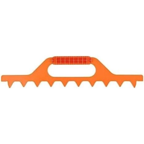 Outil d'espacement de cadre d'abeille, apiculture légère et durable, espacement correct du cadre, entretoise de cadre d'abeille en plastique pour apiculteurs (orange boîte de 9) (1/5)