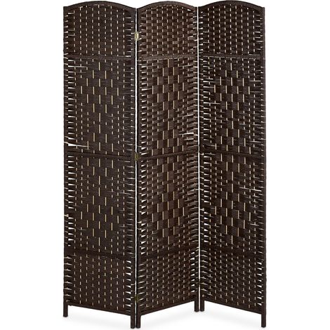 Pratico separè pieghevole per interni 170 x 120 x 2 cm design elegante per soggiorno camera da letto in legno beige 130010013
