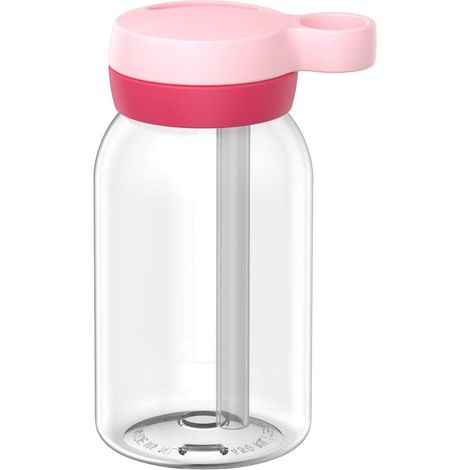 Mepal - Borraccia con Cannuccia Campus - Tappo a Vite con Manico - Chiusura Igienica - Borraccia con Cannuccia Bambini - A Prova di Perdite e Lavabile in Lavastoviglie - 450 ml - Cool pink (1/5)