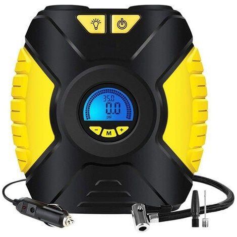 Compresseur À Air Portable - 12 V - Manomètre Numérique - Pour Pneus Voiture Vélo - 50 Psi - Cordon 3 M - Lampe LED (1/5)