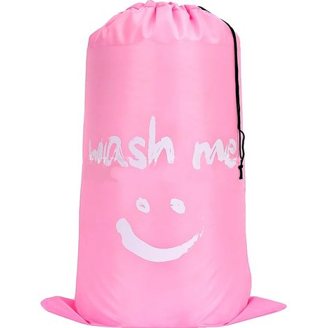 Nylon Wäschebeutel, große Kapazität, langlebiges Design, Rosa (1/2)