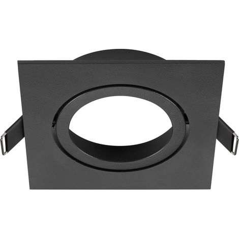 Collerette spot encastré NEW TRIA® 95 intérieur carré orientable noir - SLV - 1007446 (1/3)