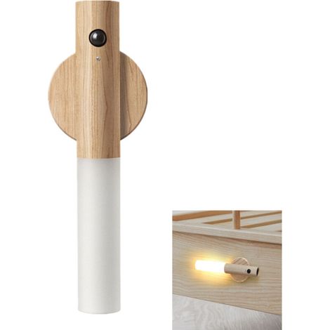 Applique bois sans fil détecteur mouvement USB (1/5)