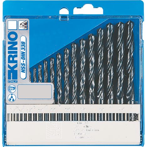PUNTE SERIE PER METALLO HSS RULLATE cf. 19 pz  - KRINO