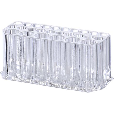 Porte-crayons de maquillage transparent 26 emplacements pour eyeliners, crayons à lèvres et sourcils (1/5)