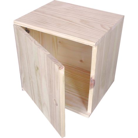 Pensile 1 Anta 30x36x36h cm in Legno di Pino Naturale