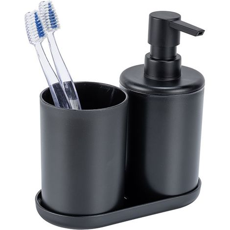 SET BAÑO FANO 3PZ NEGRO ALLSTAR