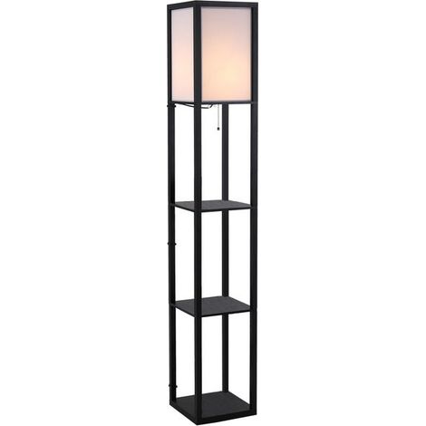 Lampadaire étagère TOKYO Noire (1/5)