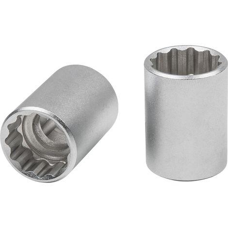 1/2" Douille 12 pans, 16,0 mm, courte