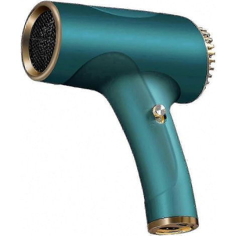 Sèche-cheveux portable rechargeable par USB, outil de coiffage multifonctionnel sans fil, modèle 2025, vert, version Royaume-Uni. (1/2)