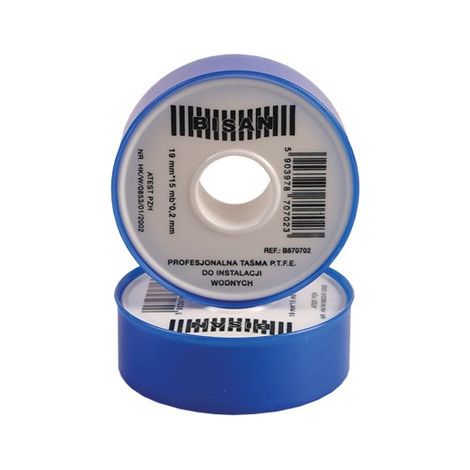 Nastro in teflon per guarnizioni in PTFE 12 m x 12 mm x 0,1 mm