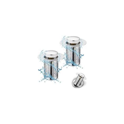 2-teiliger Universal-Ablaufstopfen für Spülbecken, 34–40 mm, mit Anti-Verstopfungsfilter, Abflussfilter gegen Verstopfung, Badewannen- und Küchenspülen-Zubehör – Crezuo