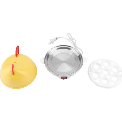 Boîte à œufs électrique multifonction ABS jaune 350W 1516cm (375g) avec plateau inox (1/5)