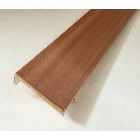 Coprifilo mostrina mogano piatta impiallacciata con aletta mm 70 x 10 x 2250 (1/2)