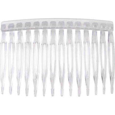 Set mit 10 transparenten Haarkämmen aus Kunststoff für Damen (1/5)