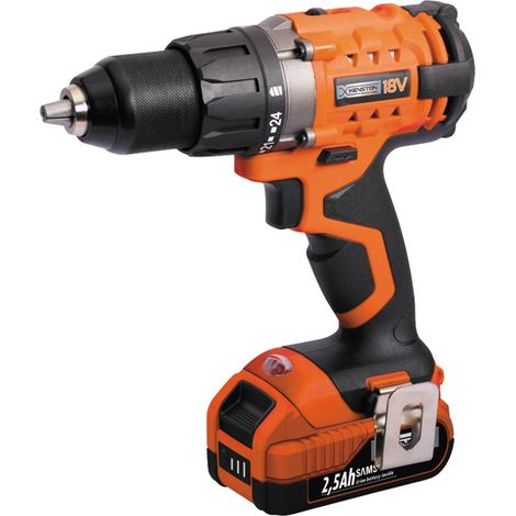 TrAdE Shop Traesio - Trapano Avvitatore A Batteria Al Litio In Valigetta 18v Cordless Con 1 Batteria -