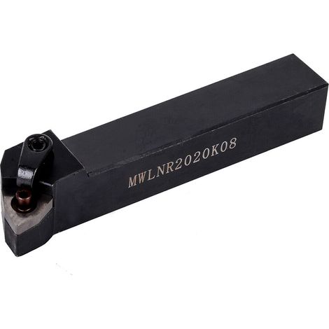 Porte-outil MWLNR2020K08 + 10 plaquettes carbure WNMG080404 + clé pour tour