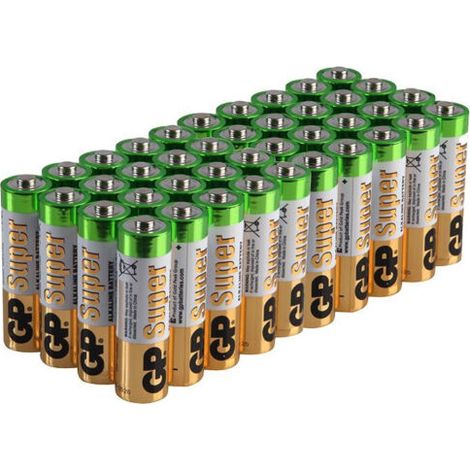 GP BATTERIES Batteria Alcalino AA 1.5V Confezione 40 GP15A-40