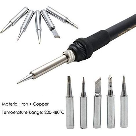 10pcs 900M Remplacement Pointes de Fer à Souder,Kit Pannes à Souder Pour Hakko, Radio Shack, TENMA, ATTEN, rapide, Aoyue, Yihua Station de Soudure MNS (1/4)