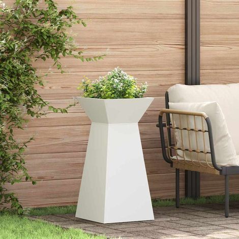 Säulen Pflanzer 2 pcs Weiß 35 x 35 x 73 cm