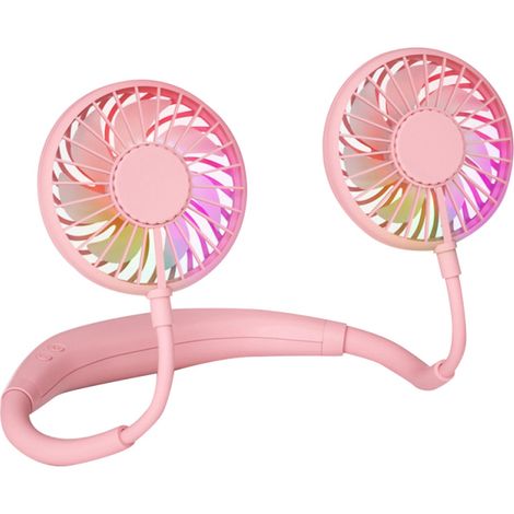 Ventilateur Cou USB – 3 Vitesses Réglables – Sport/Running/Camping – Maison/Extérieur – Frais – Portable (1/5)