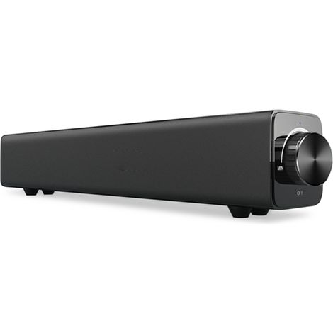 Enceinte Bluetooth Soundbar, Barre de Son TV Portable 20W avec Son Surround Filaire/Sans Fil