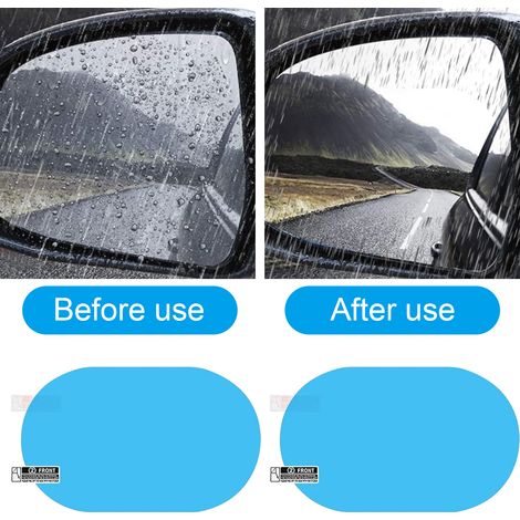 Film Anti-buée Pour Rétroviseur - PET Transparent Et Étanche - Compatible Voitures Camions Fourgons - 4 Pièces (1/5)