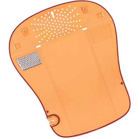 Planche à découper pliable en plastique pour la cuisine, servant également de panier à légumes pour la maison (40 x 33 x 0,5 cm, 1 pièce). (1/5)