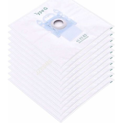 Packung mit 10 Filterbeuteln für Bosch Typ G/MegaFilt Super Tex BBZ41FG 468383, VBBS600V00, 6000...6999, 32A2, 42A04