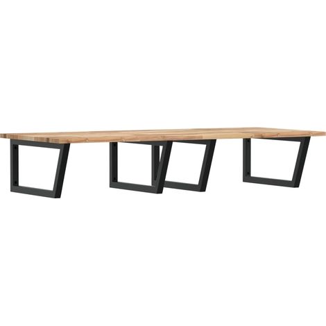 Maison Exclusive - Waschbeckenregal Wandmontage Stahl und Akazien