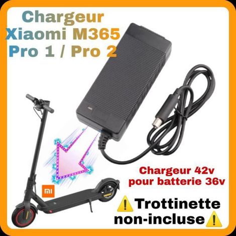 Chargeur - 42 V - 2 A - Pour Trottinette Électrique 36 V - Compatible Xiaomi M365 Pro 1 Pro 2 1S Essential Ninebot ES1 ES2 MAX G30 Aovo - 1 Pièce (1/3)