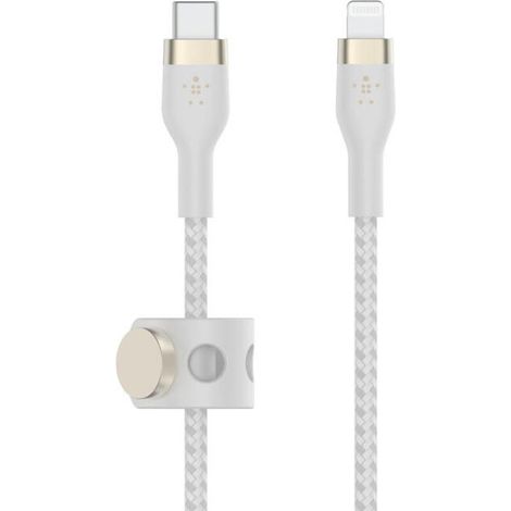 USB-C TO LTGBRAID SILIC 1M WHITE (1/4)