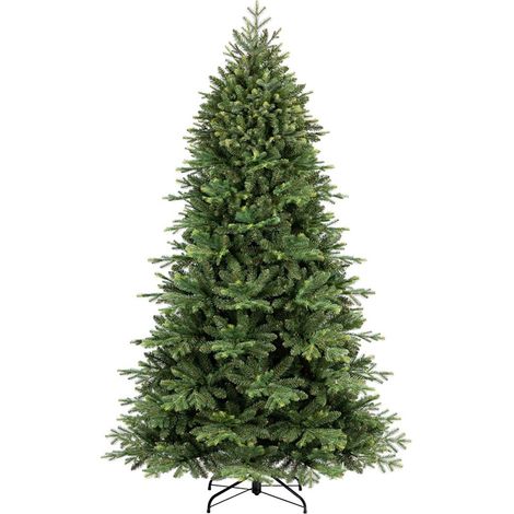 Albero di Natale Artificiale Realistico 270 cm 2618 Rami Apertura a Ombrello Verde