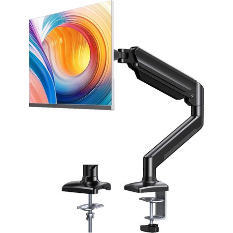 Bras Ecran PC 13-34 Pouces, Support Ecran PC VESA 75x75-100x100 MM, Rotation à 360°, Réglable en Hauteur, Charge Maximale de 10 KG, Noir Gaming (1/5)