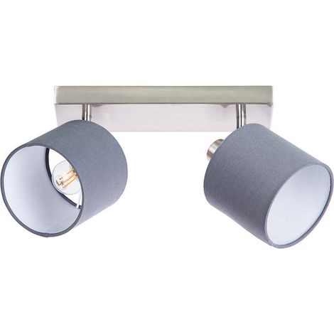 Wohnzimmerleuchte Deckenlampe Flurleuchte 2 Flammig Spots verstellbar E14 B 25cm