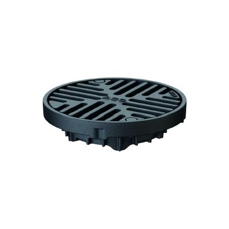 ACO Aufsatzrahmen Passavant Spin mit Rost/Parkdeck DN70 /100 D200mm/M125/Guss mit/ohne Arretierung, 7000.08.02