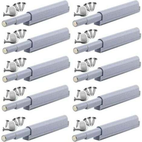 Ferme-porte magnétique push-to-open – 10 pièces, système silencieux et sans vis, compatible meubles en bois ou MDF – TRIMEC (1/5)