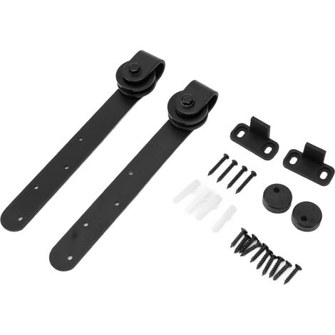 Kit de quincaillerie pour porte grange, rail coulissant tringle (1/5)