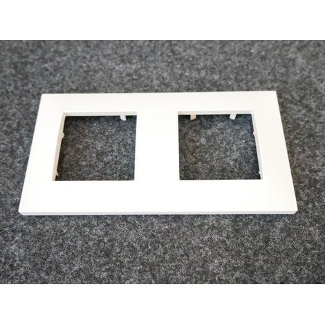 Schneider Electric – Plaque de finition 2 postes horizontale 71mm couleur marbre – Pour appareillage mural ALTIRA – Finition élégante et moderne