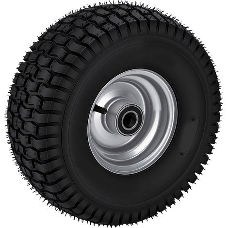 Pneu Tubeless 15x6.00-6, roues de Kart antidérapantes de 6 pouces, avec moyeu en alliage d'aluminium et roulement de 25mm (1/5)