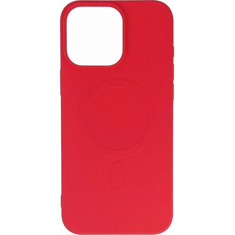 Custodia in silicone liquido MagSafe per iPhone 16 Pro Max - Rossa